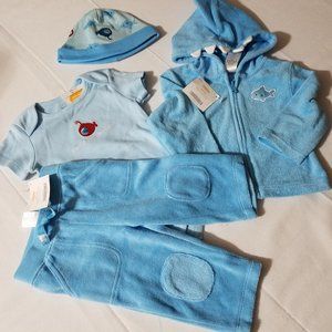 Gymboree Hello Submarine 6-12 month NWT Pants, bodysuit, hoodie & hat. Hat has f